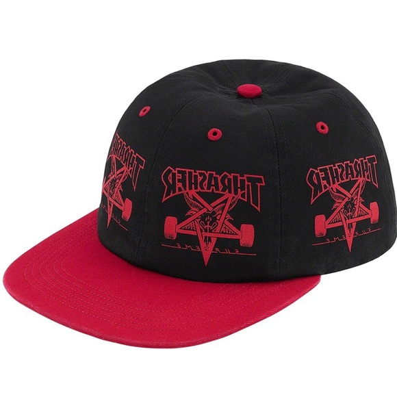 NEW Supreme / Thrasher 6-Panel Black Size L - Picture 1 of 11